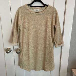 Material Girls Oatmeal Sweater Dress, size S, NWT